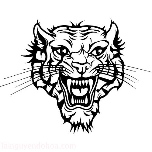 FreeVector-Tiger-Tattoo-Vector-Art