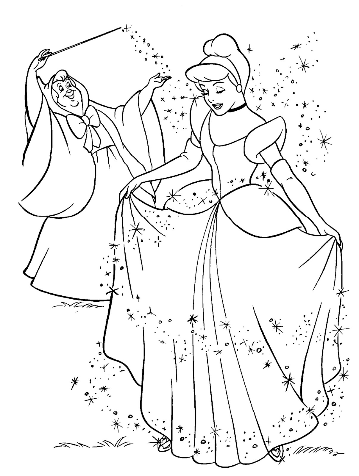 In tranh tô màu công chúa disney xinh đẹp dễ tải dễ in update 2023